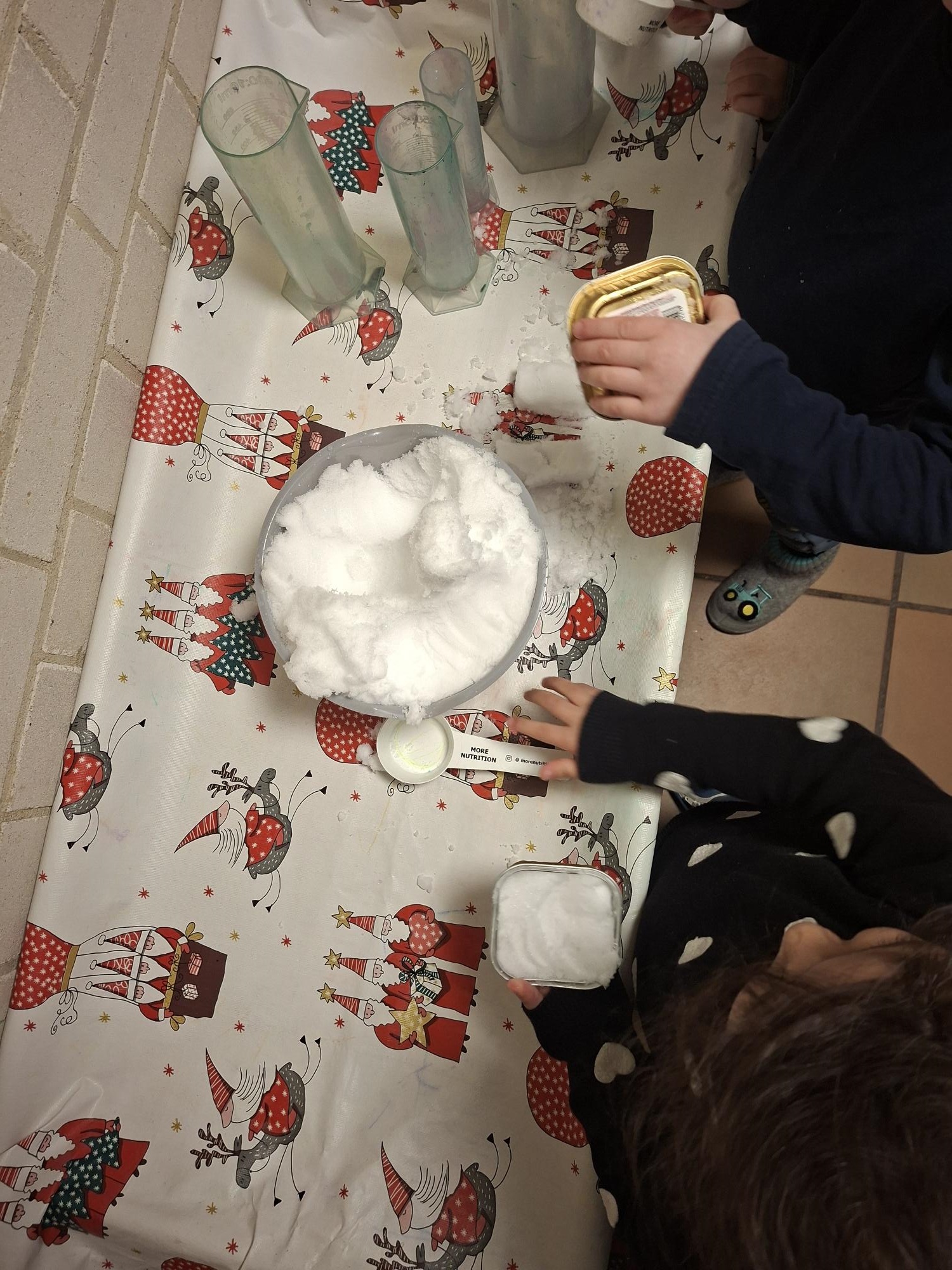 Experimente mit Schnee