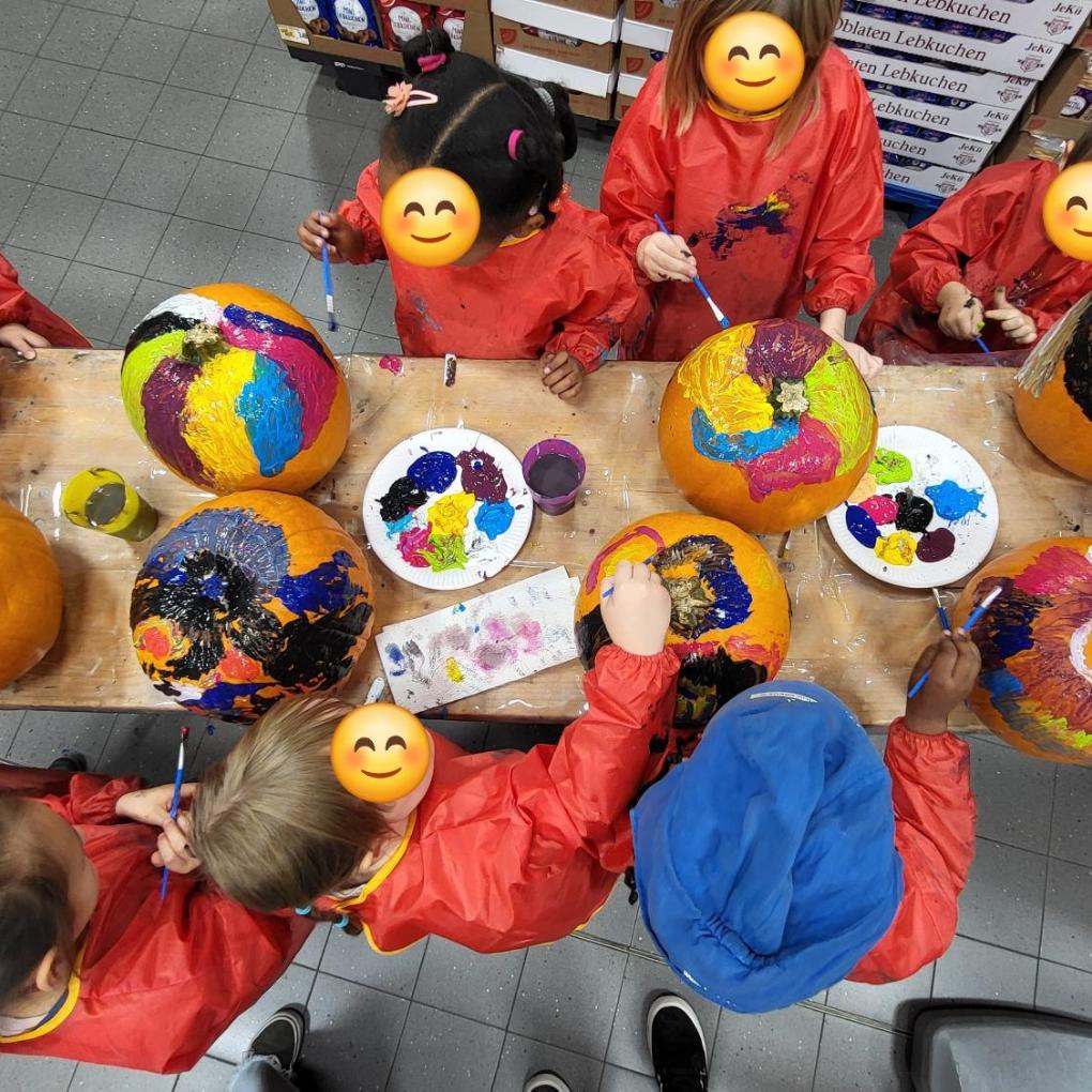 Kürbismalaktion Edeka