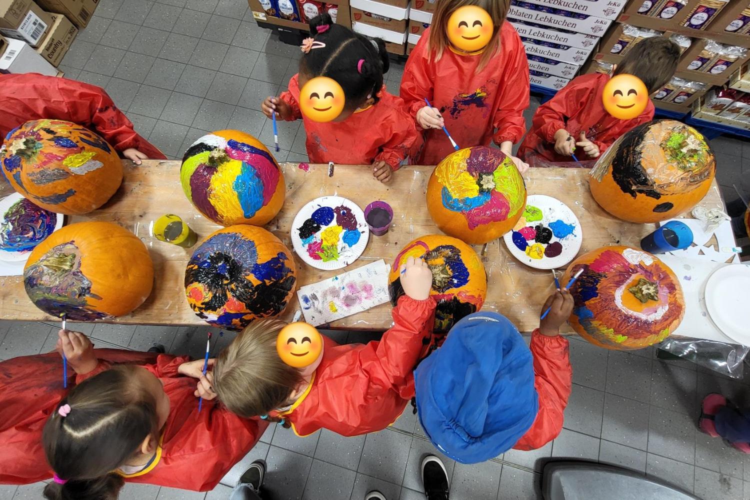 Kürbismalaktion Edeka