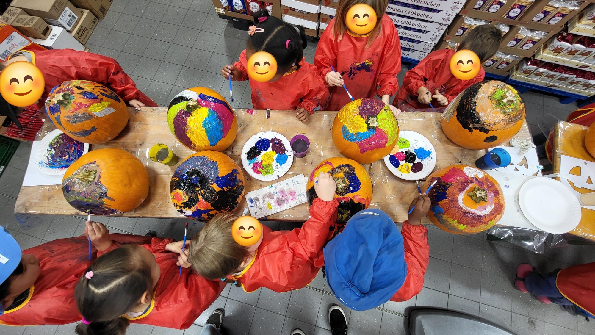 Kürbismalaktion Edeka