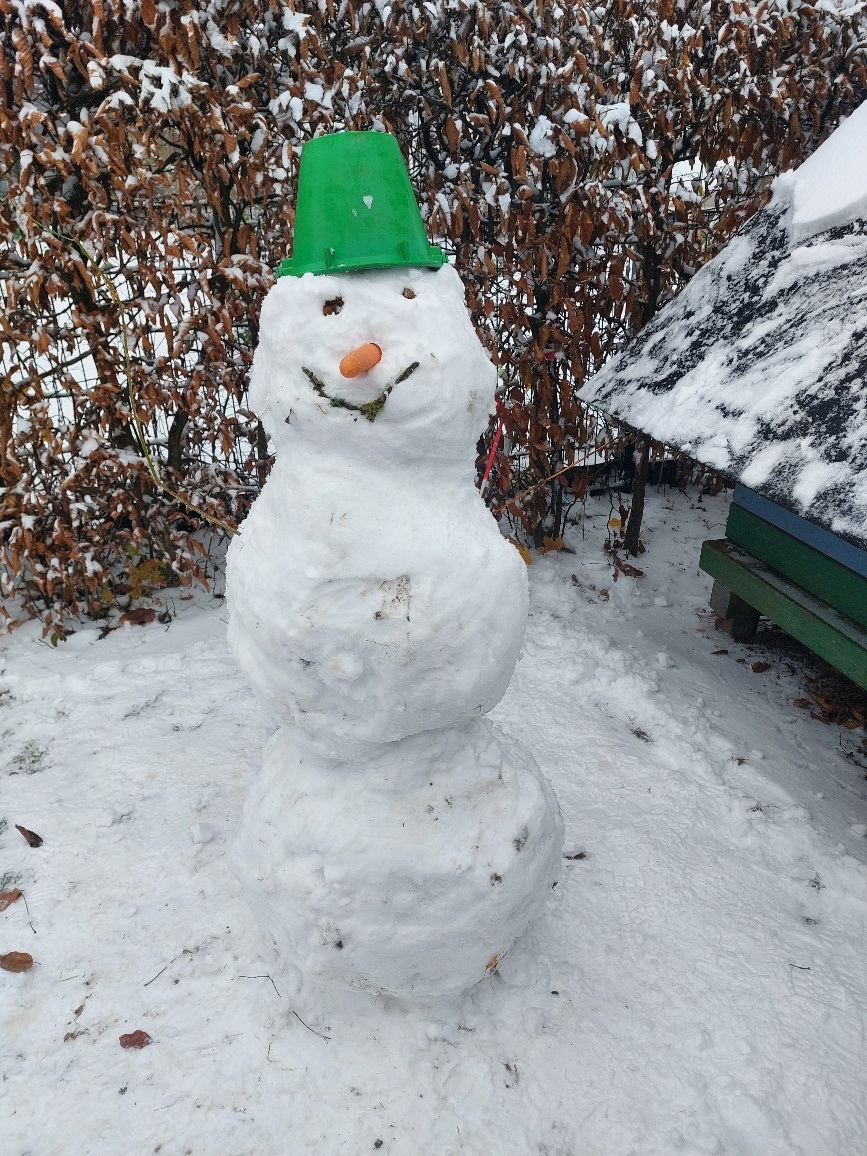 Schneemann bauen